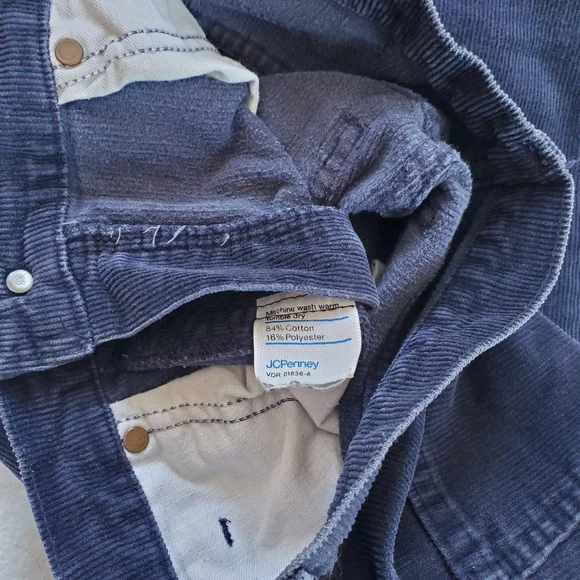 JC Penney Plain Pockets Vtg Flare Leg Corduroys, 29x32